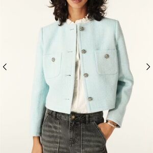 Ba&sh light blue meredith jacket barely worn